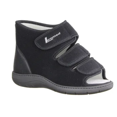 Produktbild von Medizinschuh Liromed 479-20Z1, Uni, Schwarz, Klettvelour, NEU - Herrenschuhe Prophylaxe Diabetiker, Schwarz