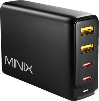 Produktbild von MINIX NEO P2, 100W 4-Port Turbo GaN Ladegerät USB-C, USB-A