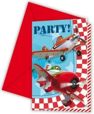 Produktbild von Disney Planes 6 Einladungskarten