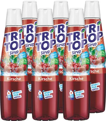 Produktbild von Tri Top Getränke-Sirup Kirsche 600ml - wenig Zucker & kalorienarm (6er Pack)