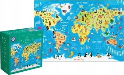 Produktbild von Puzzle 250 Kinder 5 Weltkarte