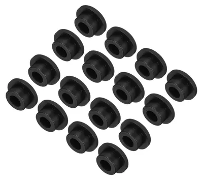 Silikonstopfen T-Form, 23 mm, 33x15x10 mm, schwarz, 16 St.