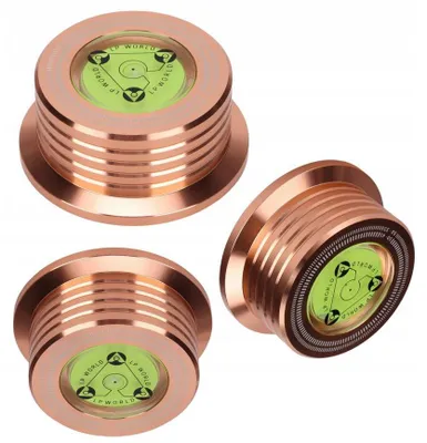 Zdjęcie produktu dla Docisk płyt winylowych gramofonowy stabilizator aluminiowy kolor MIEDZIANY
