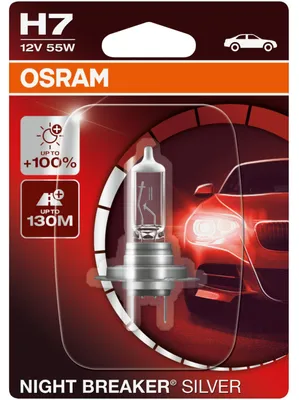 Imagen del producto de OSRAM NIGHT BREAKER SILVER H7 PX26d, 12 V/55 W (caja de 1 unidad)