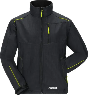 Produktbild von Planam Softshelljacke Outdoor Neon Gr. L grau/grün