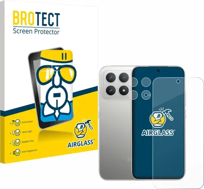 Produktbild von BROTECT Schutzglas für Xiaomi Poco F8 Pro 5G (Display+Kamera) Schutzfolie Panzer Folie Glas Display Schutz klar