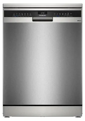 Produktbild von Siemens iQ500 SN25ZI08CE, Freistehend, Standardgröße (60 cm), Edelstahl, Schwarz, Berührung, 1,75 m