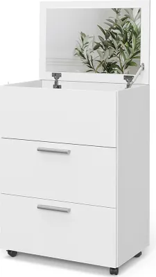 Produktbild von Toaletný stolík Vicco Hanna, 65,8 cm s 2 zásuvkami, biely