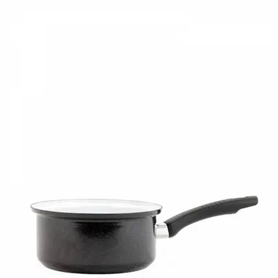 Obrázok produktu pre SFINX Smaltovaný hrniec s rukoväťou STANDARD čierny 14cm, 0,8l