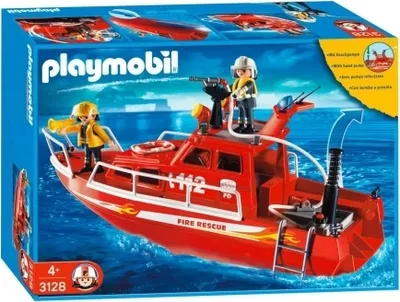 Obrázek produktu pro PLAYMOBIL 3128 - Fire Rescue Boat with Pump