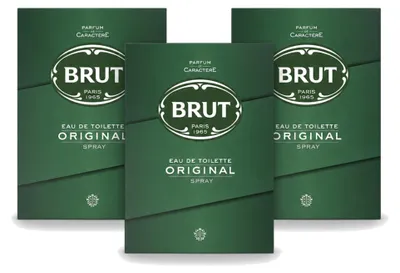 Zdjęcie produktu dla 3 sztuki perfum Brut Original Eau de Toilette - pojemność 100 ml - zestaw promocyjny