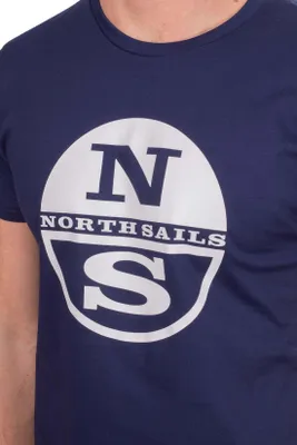 Zdjęcie produktu dla NORTH SAILS - Męska koszulka z nadrukowanym logo - Rozmiar XL