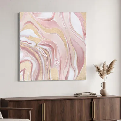 Immagine prodotto di Dipinto su tela multicolore astratto cm 80x2,8x80