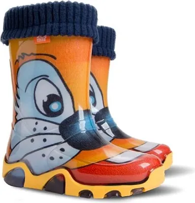Produktbild von Demar LUX Gummistiefel Regenstiefel Kinderstiefel gefüttert mit Innensocken Mädchen Jungen 32\33