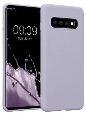 Produktbild von kwmobile Handyhülle für Samsung Galaxy S10 Hülle - TPU Case - Kabelloses Laden - Schutzhülle Cover in Lavendel