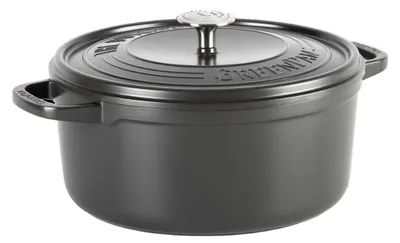 Braadpan 28 cm 6 L PFAS-frei Keramik Antihaft Induktion grau
