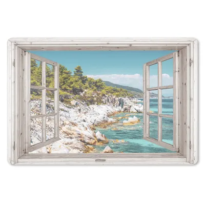 Produktbild von MuchoWow® Mauspad Mousepad Aussicht - Baum - Meer 27x18 cm - Mousepads - Maus Mat - Pad - Mausunterlage - Büroartikel - Desk Matten