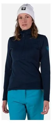 Produktbild von Rossignol Damen Sportunterwäsche W Blackside Fleece Half Zip Blau XS