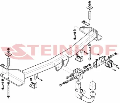 Produktbild von Z547939 Anhängerkupplung passend für SSANGYONG Rexton 2014-2017 abnehmbar