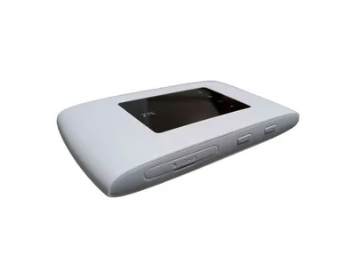 A white ZTE MF920U WLAN hotspot is shown against a white background.