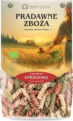 MAKARON (ORKISZOWY 3 SMAKOWY) ŚWIDERKI BIO 250 g - BARTOLINI (PRADAWNE ZBOŻA)
