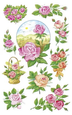 Immagine prodotto di Avery Zweckform® 4305 Z-Design 4305, adesivi decorativi, rose, 3 fogli/30 adesivi