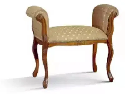 Produktbild von Bank Einrichtung Beige Sitzbank Designer Sitzmöbel Polsterbank Bänke
