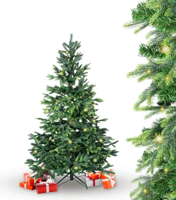Produktbild von BonTree Fichte künstlicher Weihnachtsbaum mit LED Christbaum : 180 cm : Baum