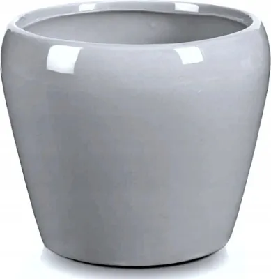 Zdjęcie produktu dla Doniczka ceramiczna 14,5 cm szara
