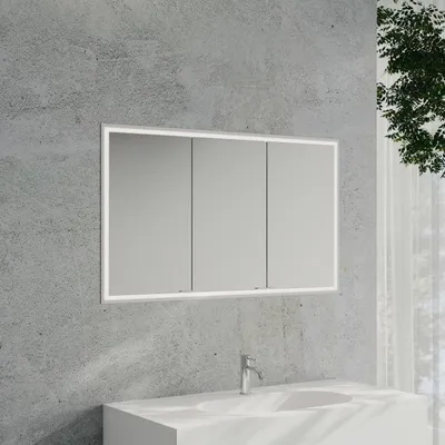 Productafbeelding van Kronenbach Cube 2.0 spiegelkast, 120 cm, inbouwmodel, met 3 deuren