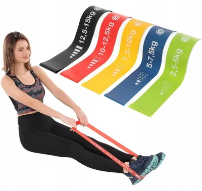 Produktbild von Enero Fit Mini Band Set 5er Widerstandsbänder für Fitness und Rehabilitation