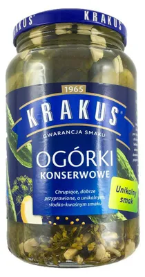 Produktbild von Krakus Gewürzgurken 920 g - Abtropfgewicht 450 g