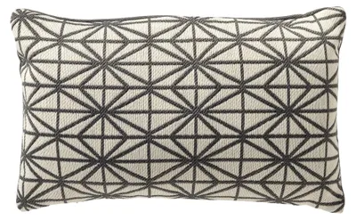 Produktbild von Dutch Decor Outdoor Dekokissen Geometric Nisa 30x50 cm Grau