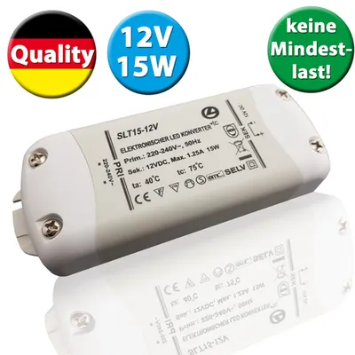 Produktbild von LED Trafo 15W, 12V DC, inkl. 6-fach Verteiler, LED Konverter 220-240V