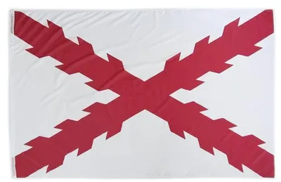 Immagine prodotto di Set di 2 bandiere crociate bordeaux - 150 x 90 cm