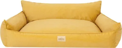 Obrázok produktu pre Ortopedická posteľ pre psa JOKER bed dog sofa sleeping place basket mattress pet bed 64x49 cm yellow velours