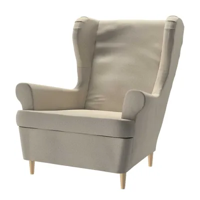 Produktbild von Dekoria Bezug für Strandmon Sessel, grau-beige,