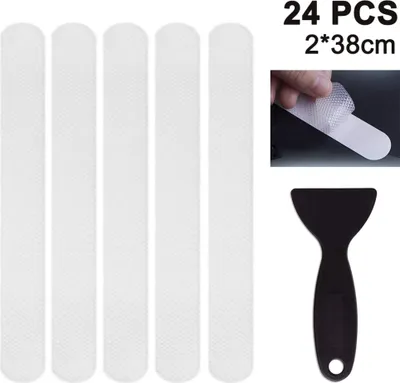 Produktbild von Anti-Rutsch Streifen für Badewanne & Dusche  Transparent & Selbstklebend  Anti rutsch Badewannen Aufkleber Set  Dusch Sticker für Rutsch-Schutz für Ihr Bad & Treppenstufen