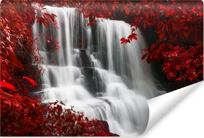 Produktbild von Muralo Vlies Fototapete Herbstlicher WASSERFALL Natur Landschaft 3D Br. 135cm x Hö. 90cm