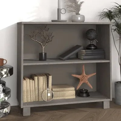 Produktbild von vidaXL Sideboard HAMAR Hellgrau 85x35x80 cm Massivholz Kiefer