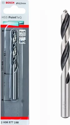 Produktbild von Bosch  Professionel HSS- PointTeQ Ø 6,5 x 63 x 101 mm Metallbohrer