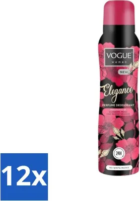 Productafbeelding van Vogue Elegance Parfum Deodorant 150 ml - Voordeelverpakking - 12 stuks