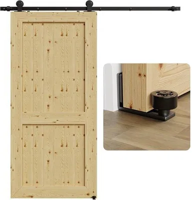 Immagine prodotto di Sistema completo di porte scorrevoli Azomor da 168 cm con binari a pavimento regolabili