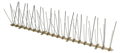 Produktbild von 6-teiliges Set Vogelabwehr-Spikes 3 m, Kunststoff und Edelstahl für Haus und Garten