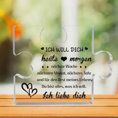 Obrázek produktu pro Akrylová puzzle "Miluji tě" pro Valentýna a výročí