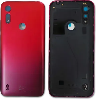 Produktbild von Original Motorola Moto E6S XT2053-1 Backcover Akkudeckel Kameraglas Rot