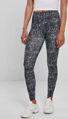 Obrázok produktu pre Urban Classics Dámske legíny Dámske legíny AOP Black/White-S