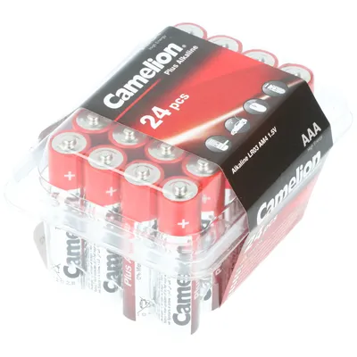Produktbild von Camelion Plus Alkaline AAA Batterien, 24 Stück in praktischer Aufbewahrungsbox