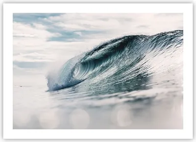 Produktbild von Poster - Poster ohne Rahmen - Welle Meer Ozean - 70x50 cm - Wand Bild - Wanddeko - Wandbilder - Kunstposter - Wandposter - Bilder - Kunstdruck - Wanddekoration - Wandbild - P2XAA70x50-4516