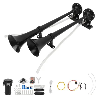 Obrázek produktu pro 130 dB, 12 V DC, dvojitá trubka s hlasitým zvukem pro nákladní automobily, dodávky a jachty